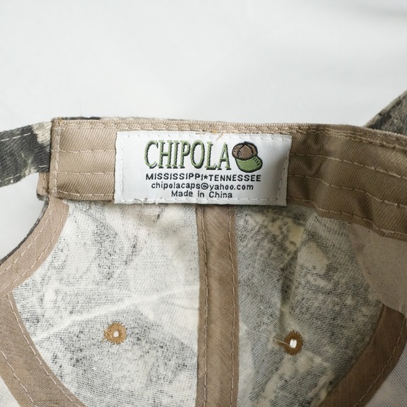 NWT Mossy Oak Chipola Camo Baseball Cap Snapback Red Embroidered Logo Adjustable - Picture 5 of 6